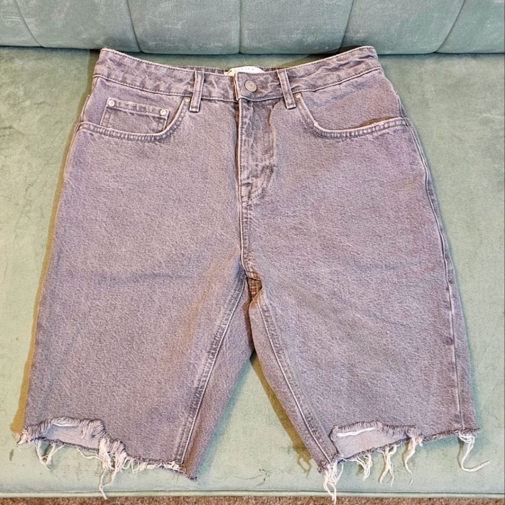 ASOS Design Light Gray Denim Jean Shorts Men's W 30"